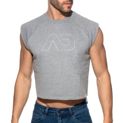 Débardeur de la marque ADDICTED - Crop Top Recycled Cotton ADDICTED - Gris - Ref : AD1461 C11