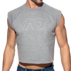 Débardeur de la marque ADDICTED - Crop Top Recycled Cotton ADDICTED - Gris - Ref : AD1461 C11