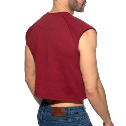 Tank top der Marke ADDICTED - copy of Crop Top Recycled Cotton ADDICTED - Bleu Marine - Ref : AD1461 C29