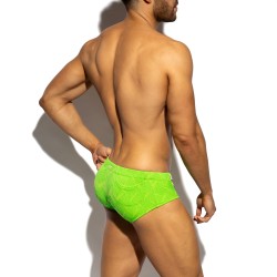 Slip de Bain ES Collection Neon Wrinkled - Vert - ES collection : v...