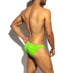 Slip de bain de la marque ES COLLECTION - Bikini de Bain ES Collection Neon Wrinkled - Vert - Ref : 2613 C33