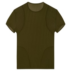 Brief of the brand WOH - Crew Neck Personal Allure WOH - Olive T-Shirt - Ref : 463044 1050