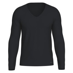 Manches longues de la marque IMPETUS - T-shirt à manches longues Col V Innovation bleu marine, régulateur de température - Ref :