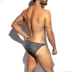 Brief of the brand ES COLLECTION - ES Collection Metallic Bloom - Cobalt Blue Bikini - Ref : UN677 C26