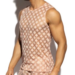 Débardeur de la marque ES COLLECTION - Débardeur ES Collection Metallic Bloom - Rose - Ref : TS361 C05
