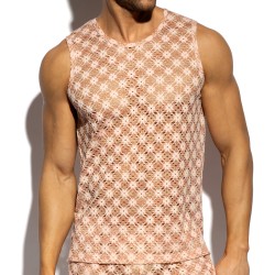 Débardeur de la marque ES COLLECTION - Débardeur ES Collection Metallic Bloom - Rose - Ref : TS361 C05