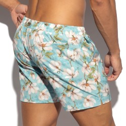 Bath Shorts of the brand ES COLLECTION - ES Collection Jasmine Limited Edition Swim Shorts - Blue - Ref : 2603 C23