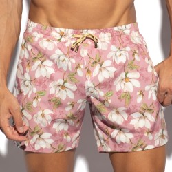 Short de bain de la marque ES COLLECTION - Short de Bain ES Collection Jasmine Edition Limitée - Rose - Ref : 2603 C36