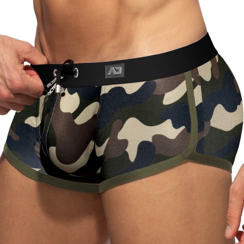 Calzoncillos Boxer, baño Shorty de la marca ADDICTED - Camuflaje Mini Swim Boxer ADDICTED Simple Swim - camuflaje - Ref : ADS164