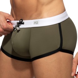Boxer, shorty de bain de la marque ADDICTED - Mini Boxer de bain ADDICTED Plain Swim - kaki - Ref : ADS164 C12