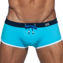 Boxer, shorty de bain de la marque ADDICTED - Mini Boxer de bain ADDICTED Plain Swim - turquoise - Ref : ADS164 C08