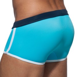 Boxer corti, bagno Shorty del marchio ADDICTED - Mini costume da bagno Plain Swim - turchese - Ref : ADS164 C08