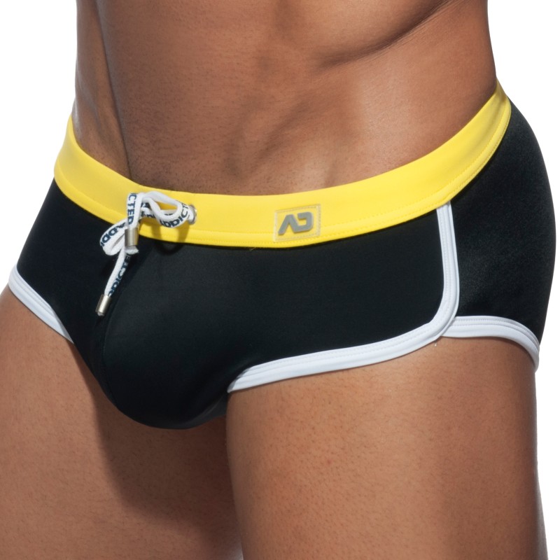 Slip de bain de la marque ADDICTED - Slip de bain ADDICTED Plain Swim - noir - Ref : ADS163 C10