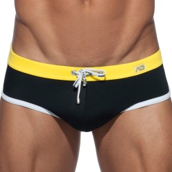 Bagno breve del marchio ADDICTED - ADDICTED Plain Swim Slip - nero - Ref : ADS163 C10