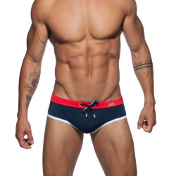 Bath Brief of the brand ADDICTED - ADDICTED Plain Swim - navy blue swim trunks - Ref : ADS163 C09