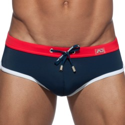 Bath Brief of the brand ADDICTED - ADDICTED Plain Swim - navy blue swim trunks - Ref : ADS163 C09