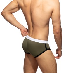 Resumen del baño de la marca ADDICTED - Resumen de Natación Llana ADDICTED - caqui - Ref : ADS163 C12