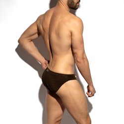Slip de bain de la marque ES COLLECTION - Bikini de bain ES COLLECTION Terrycloth - marron - Ref : 2615 C13