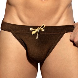 Jockstrap de bain ES COLLECTION Terrycloth - marron - ES collection...
