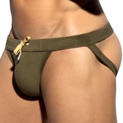 Jockstrap de bain ES COLLECTION Terrycloth - kaki - ES collection :...