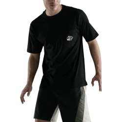 T-shirt Christian Cane Wave noir - ref :  1489 8100