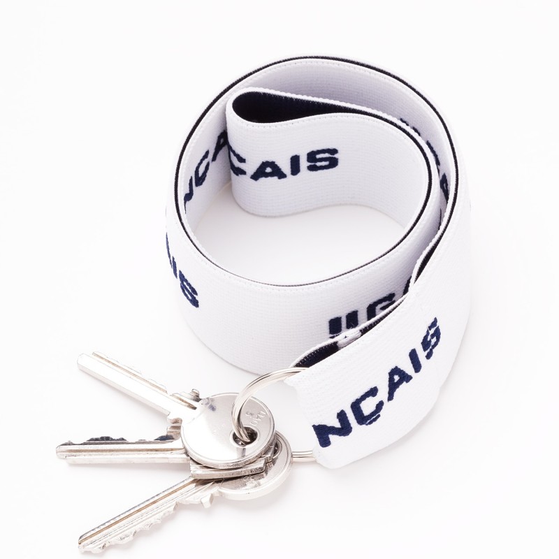 Porte-clés blanc - ref :  GFPC BLANC