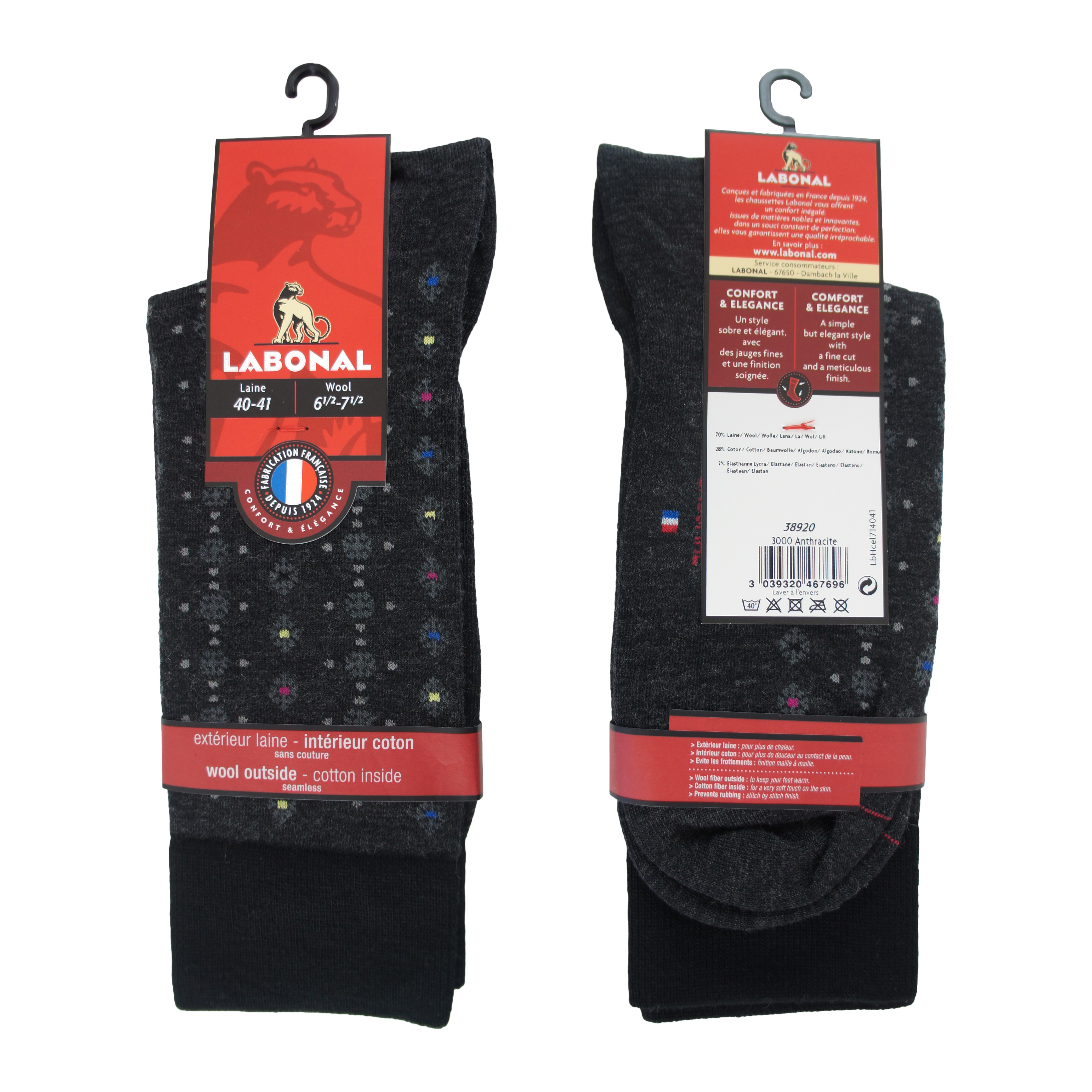 Acheter Chaussettes thermiques homme Anthracite ? Bon et bon