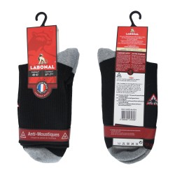 Mi-Chaussettes ANTI-MOUSTIQUES noires - ref :  35241 8300