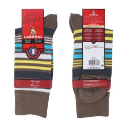 Socks Colorful Stripes Dark Lin