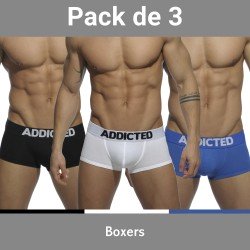  Lot de 3 Basic boxer - ADDICTED AD421P  