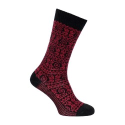  Chaussette Angora noir & rouge - LABONAL 35246-LB 8900 