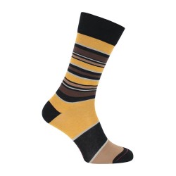 Black-yellow striped sock