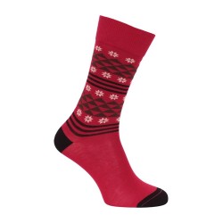 Cardinal red flakes sock