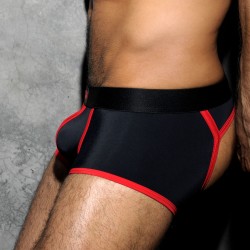  Boxer bottomless Fétish Stripe rouge - ADF ADF12 C06 