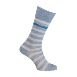 Socks - Moulinée stripes - blue