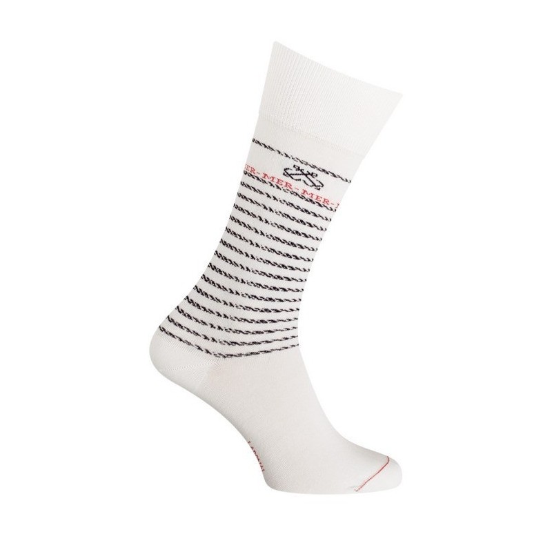  Chaussettes rayées blanc -  34578 7000 