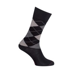  Chaussettes Coton Intarsia noir - LABONAL 34604 8000 