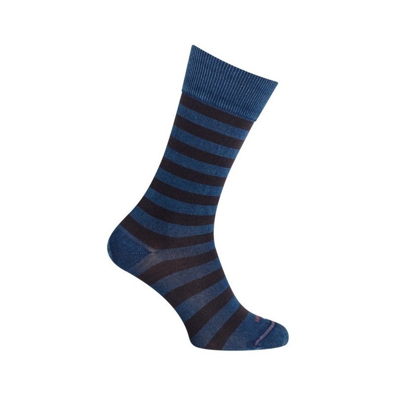  Chaussettes rayées bleu indingo brut - LABONAL 34601 1000 