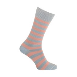  Chaussettes rayées bleu indingo délavé - LABONAL 34601 1100 