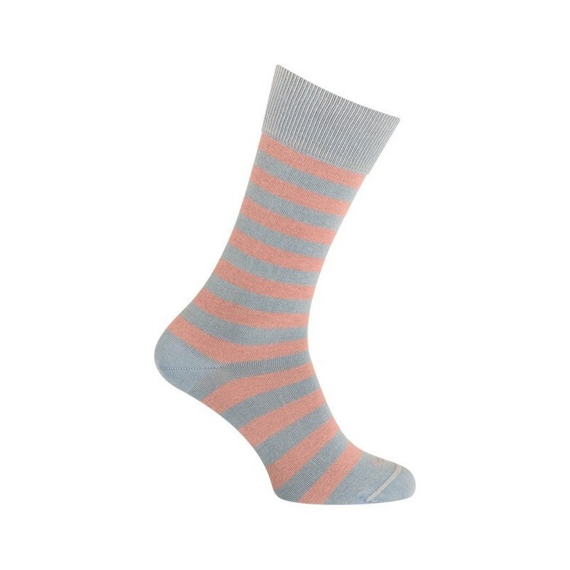  Chaussettes rayées bleu indingo délavé - LABONAL 34601 1100 