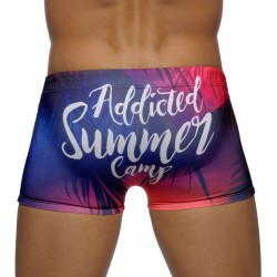  Boxer de bain Summer Camp Digital navy - ADDICTED ADS129 C09 