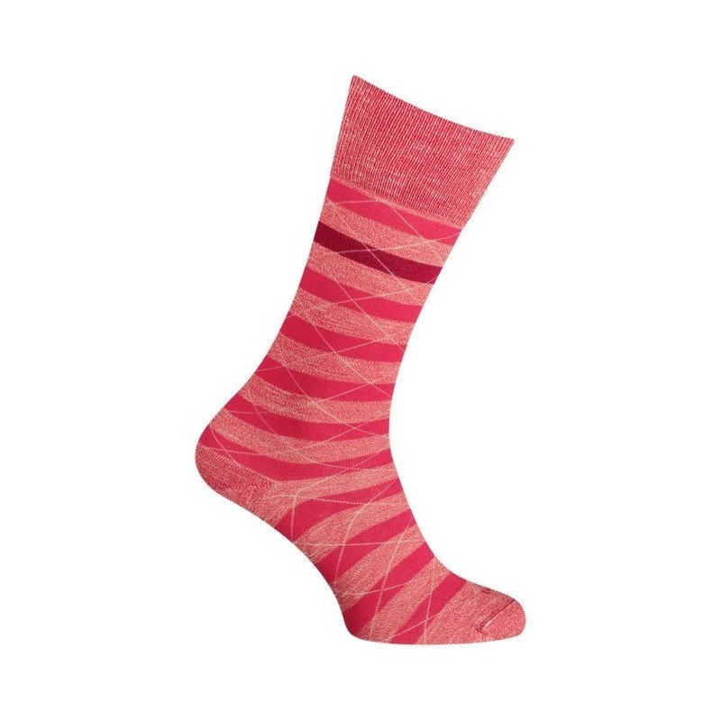  Chaussettes - Moulinée rayures coton - rouge - LABONAL 34613 9000 