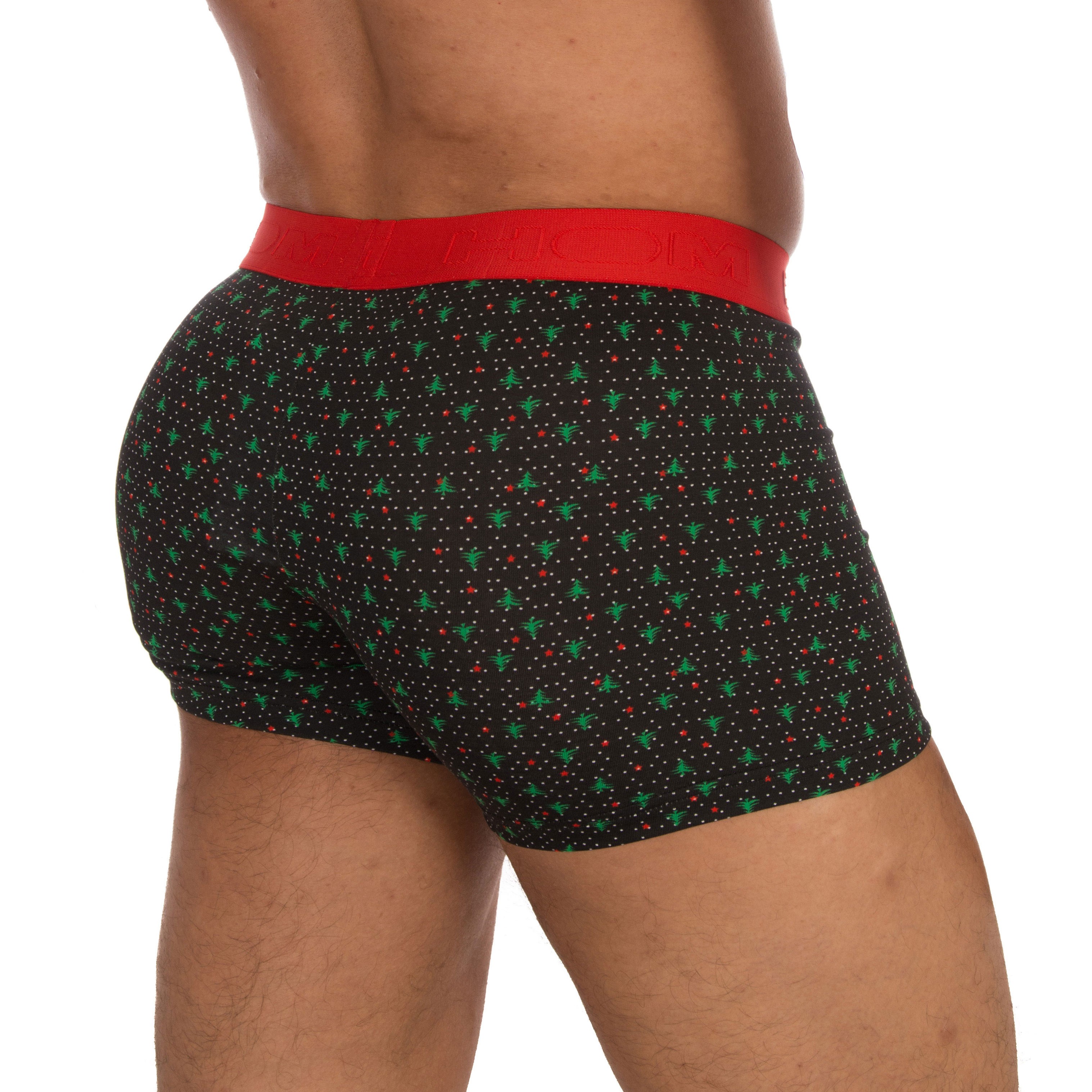 Boxer Xmas Dots Schwarz - HOM : Verkauf von Boxershorts, Shorty für