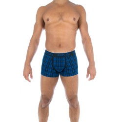  Boxer écossais coton stretch bleu - REPLAY M202205 E01 