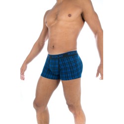  Boxer écossais coton stretch bleu - REPLAY M202205 E01 