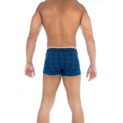  Boxer écossais coton stretch bleu - REPLAY M202205 E01 