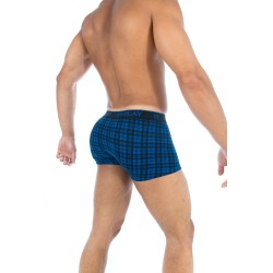  Boxer écossais coton stretch bleu - REPLAY M202205 E01 