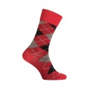  MI-CHAUSSETTES INTARSIA LAINE ANGORA - Sans couture - Rouge - LABONAL 38749 9100 