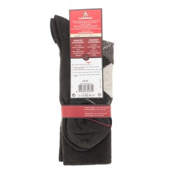  MI-CHAUSSETTES INTARSIA LAINE ANGORA - Sans couture - Dark Brown - LABONAL 38749 5850 