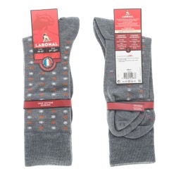  MI-CHAUSSETTES Semis étoiles laine - Sans couture - Fer - LABONAL 38972 3200 